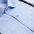Camisa social azul microxadrez da Josué Alves