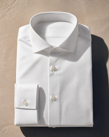 Camisa social branca Oxford da Josué Alves