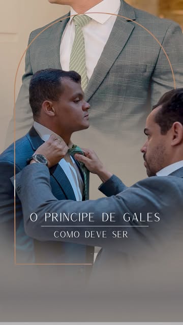 Prova de terno Príncipe de Gales Josué Alves